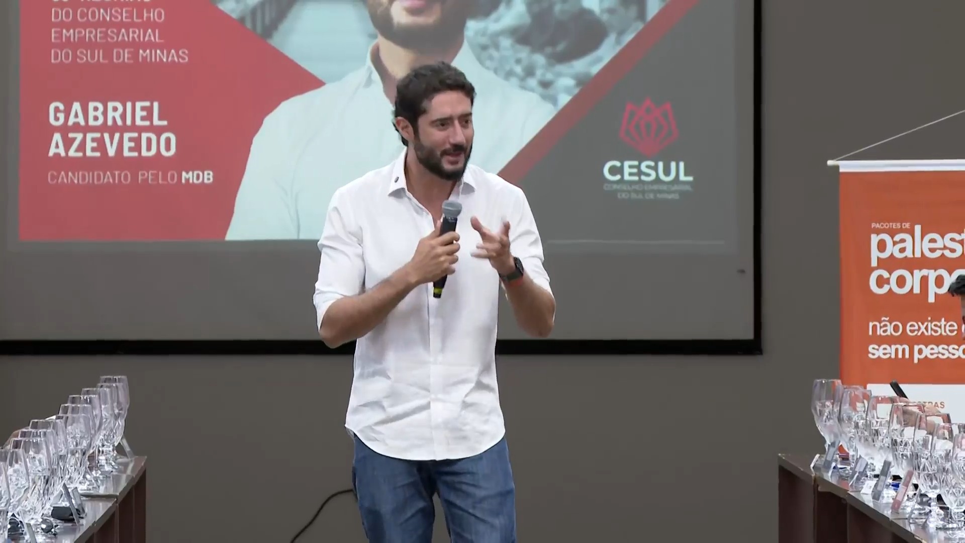 Gabriel defende investimentos em infraestrutura logística e transporte ferroviário durante agenda no Sul de Minas