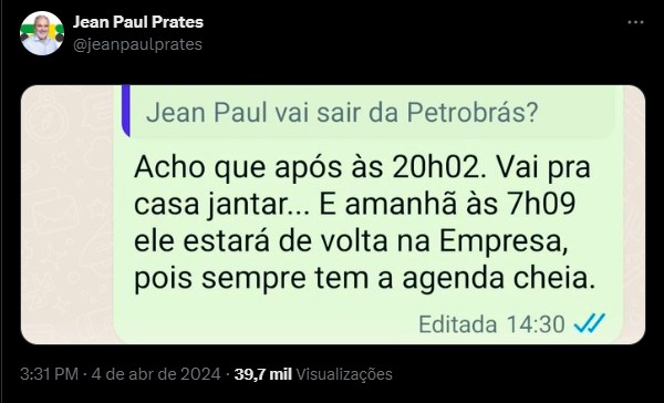 Presidente da Petrobras ironiza rumores sobre saída da empresa e diz que ‘vai pra casa jantar’
