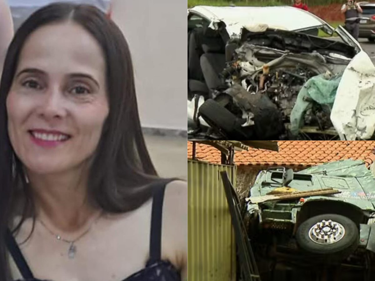 Identificada mulher que morreu em grave acidente entre carro e carreta no interior de SP