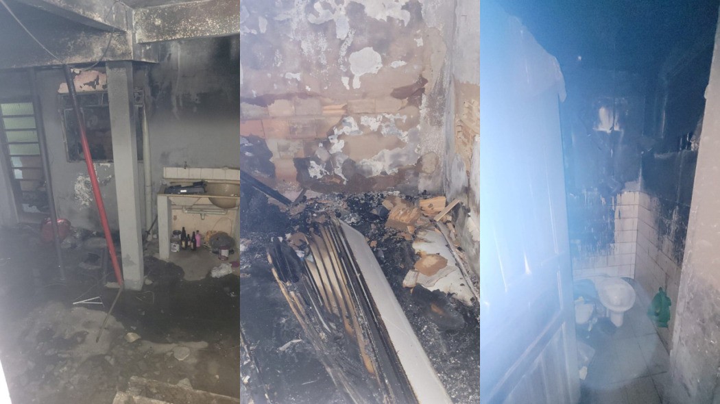 Incêndio causado por vela acesa destrói casa em Belo Horizonte
