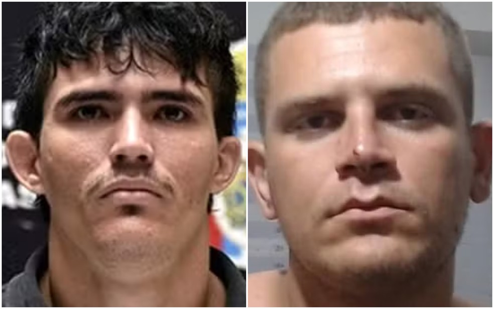 Douglas Conceição de Souza, o “Chico Rato”, e Alisson Lemos Rocha, conhecido como “Russo” ou “Gordinho do Valão” — Foto: Erlon Rodrigues/PC-AM; Divulgação/ Polícia Civil