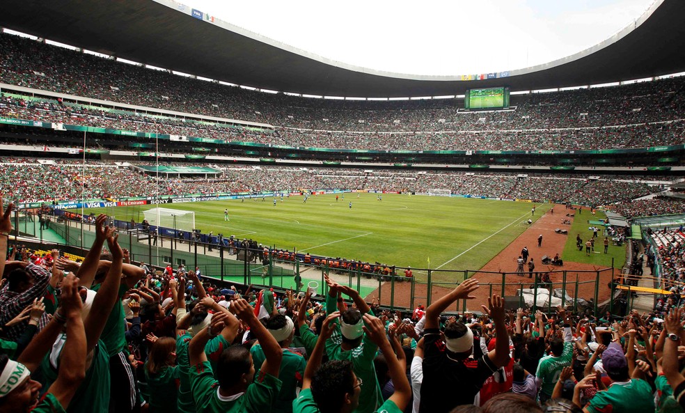 Vista geral do Estádio Azteca, na Cidade do México — Foto: John Sibley/Action Images/Reuters