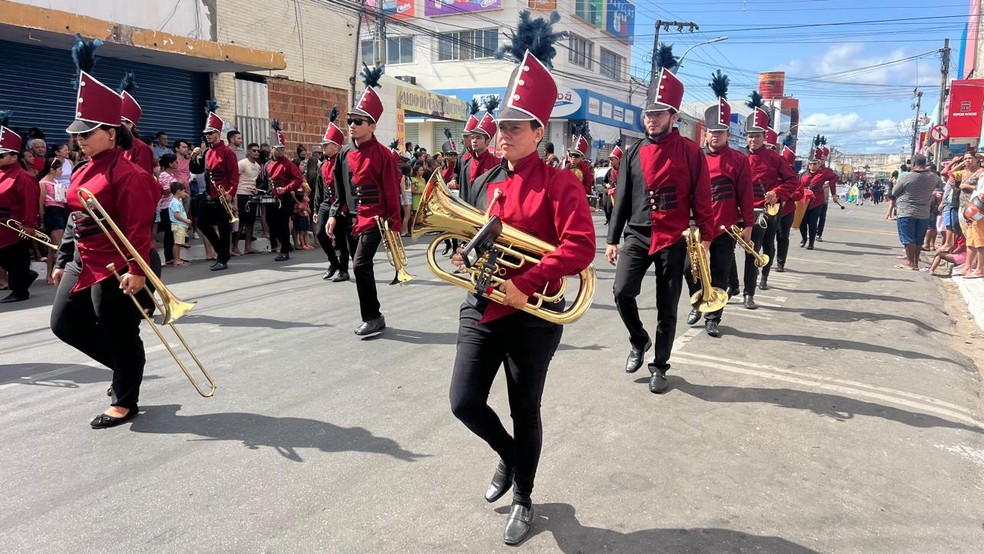 Desfile de 7 de Setembro em Juazeiro do Norte reúne 8 mil pessoas neste domingo. — Foto: Patrícia Silva/TVM Cariri