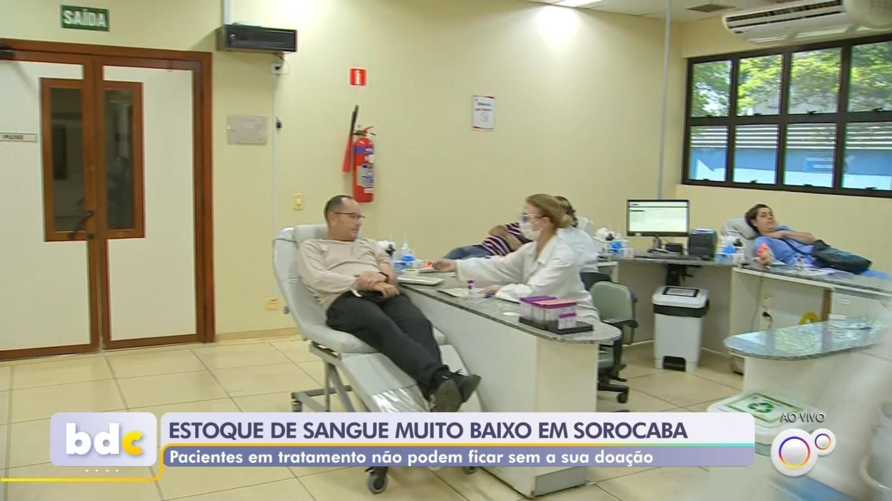 Com estoques em queda, Banco de Sangue de Sorocaba faz apelo por doações