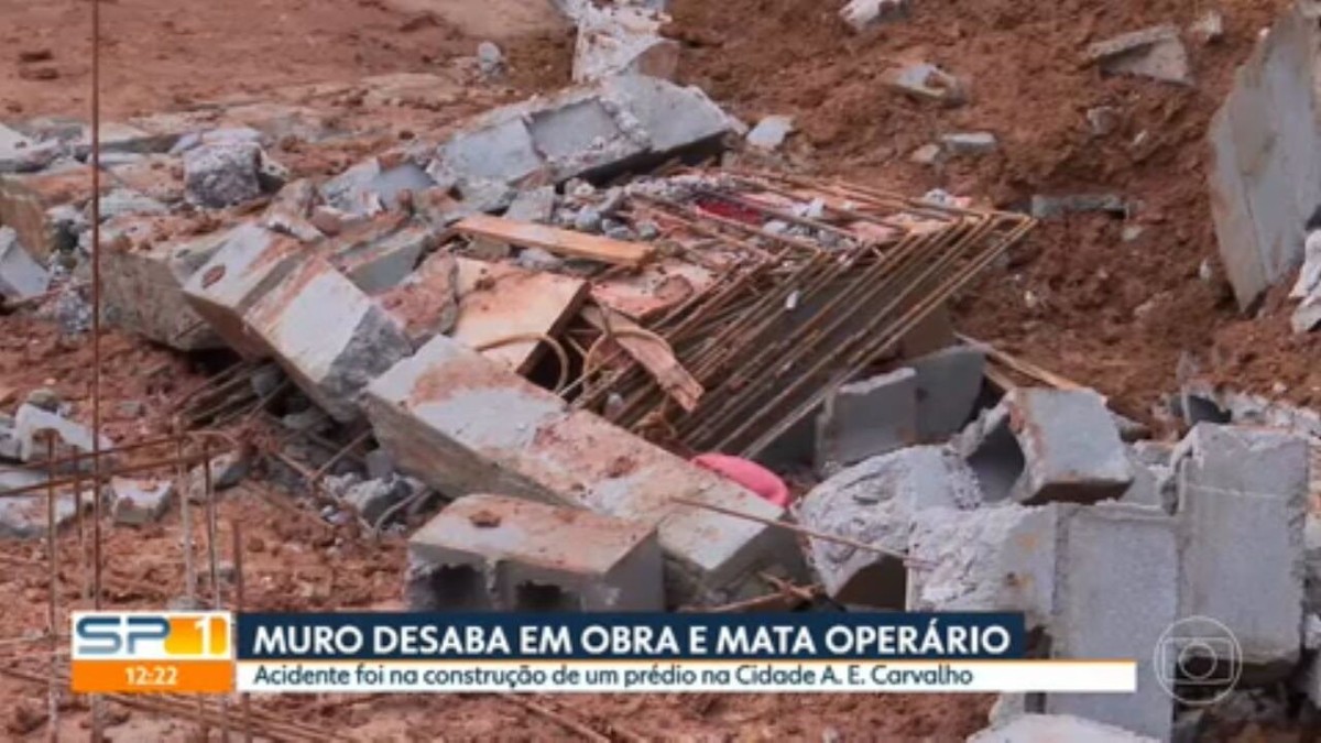 Desabamento De Muro Em Obra Mata Operário Na Zona Leste De Sp São Paulo G1 