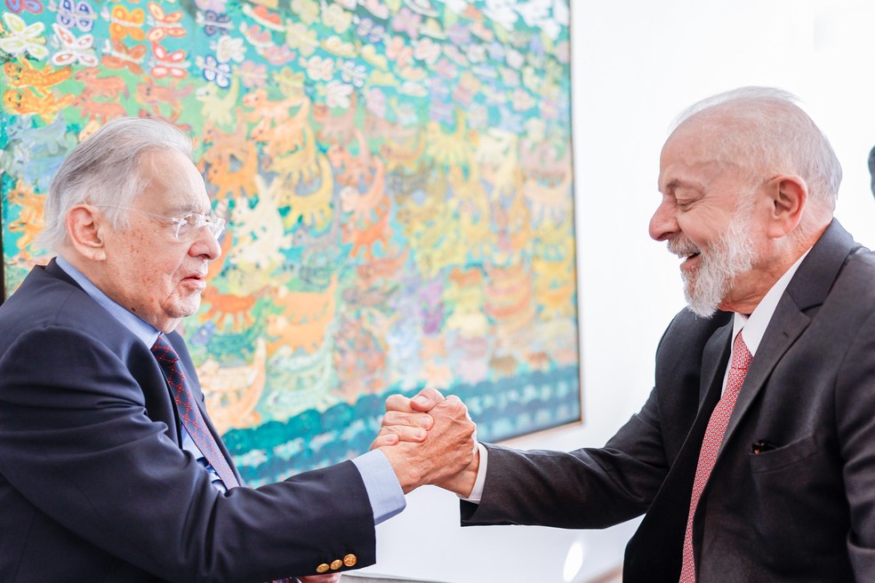 Lula se encontra com o ex-presidente FHC em São Paulo — Foto: Divulgação