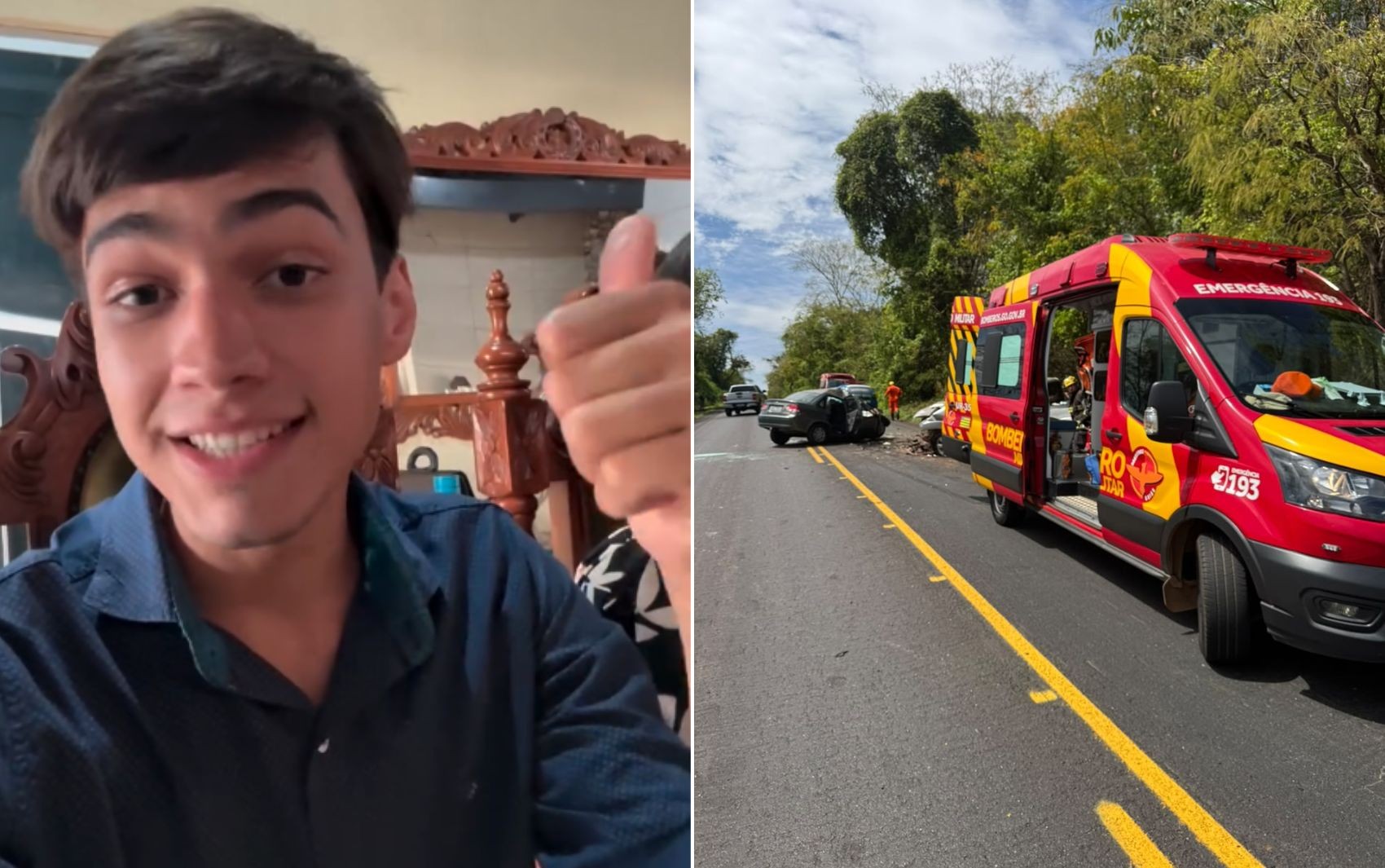 Jovem morre em acidente na GO-020