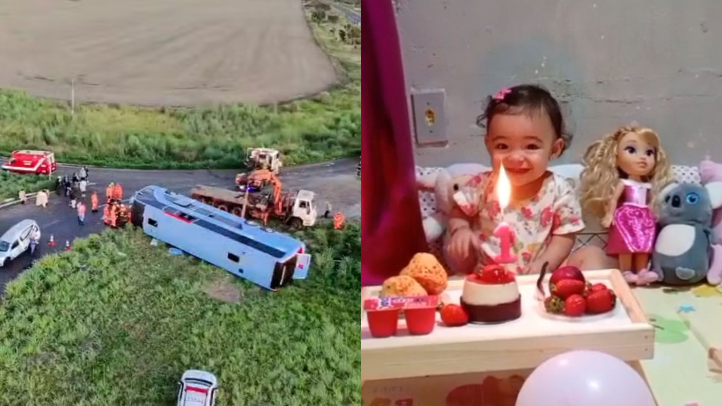 Bebê nascida em parto de emergência após acidente com 12 mortos em MG completa 1 ano: 'Ela é a nossa cura'