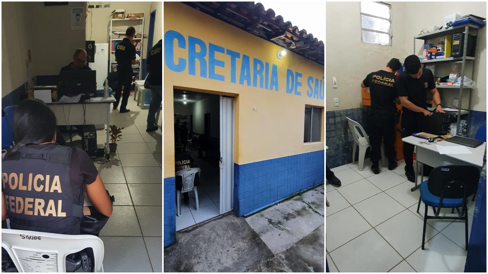 Operação em Belágua afastou servidores públicos envolvidos em fraudes em recebimento de recursos para a saúde — Foto: Divulgação/Polícia Federal