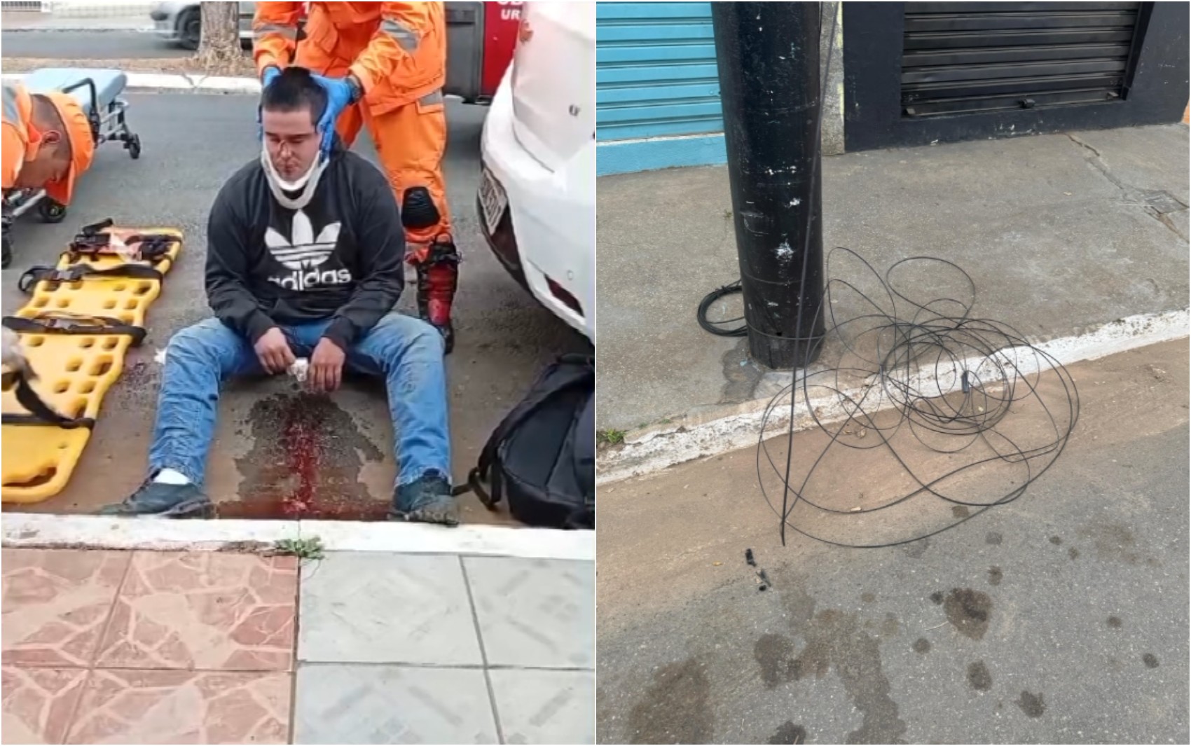 Prefeitura de Pouso Alegre vai à Justiça contra Cemig após acidente com fios soltos; homem ficou ferido