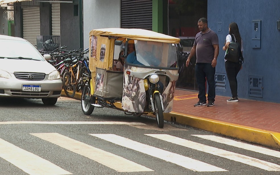 Com o crescimento da cidade o meio de transporte ganhou mais adeptos — Foto: Foto: Reprodução/EPTV