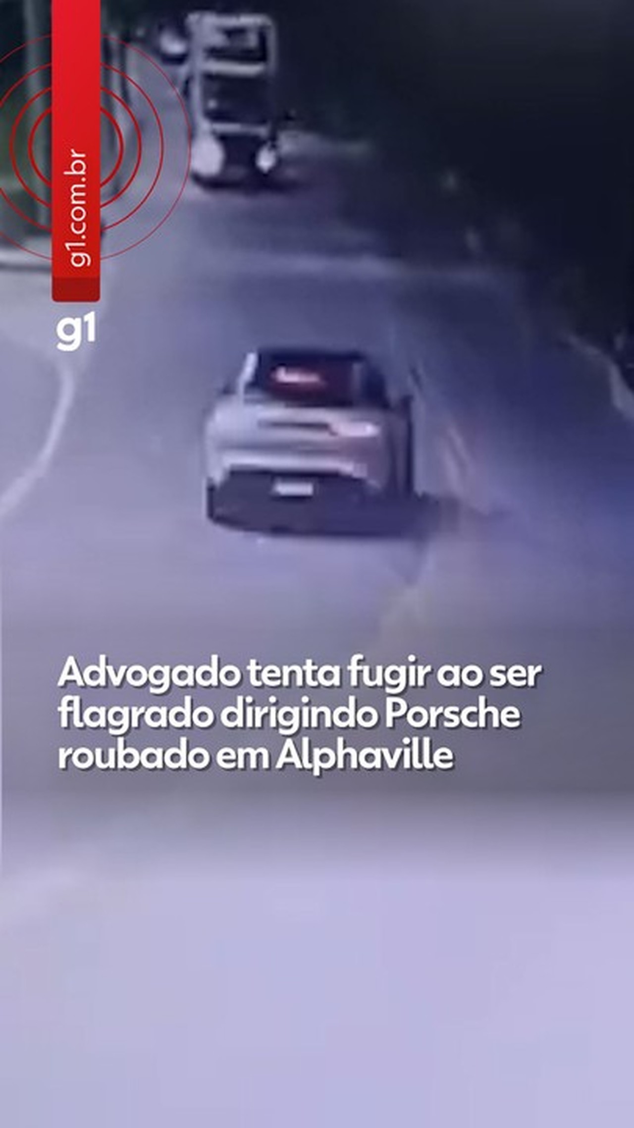 VÍDEO: PM persegue advogado flagrado dirigindo Porsche roubado em Alphaville