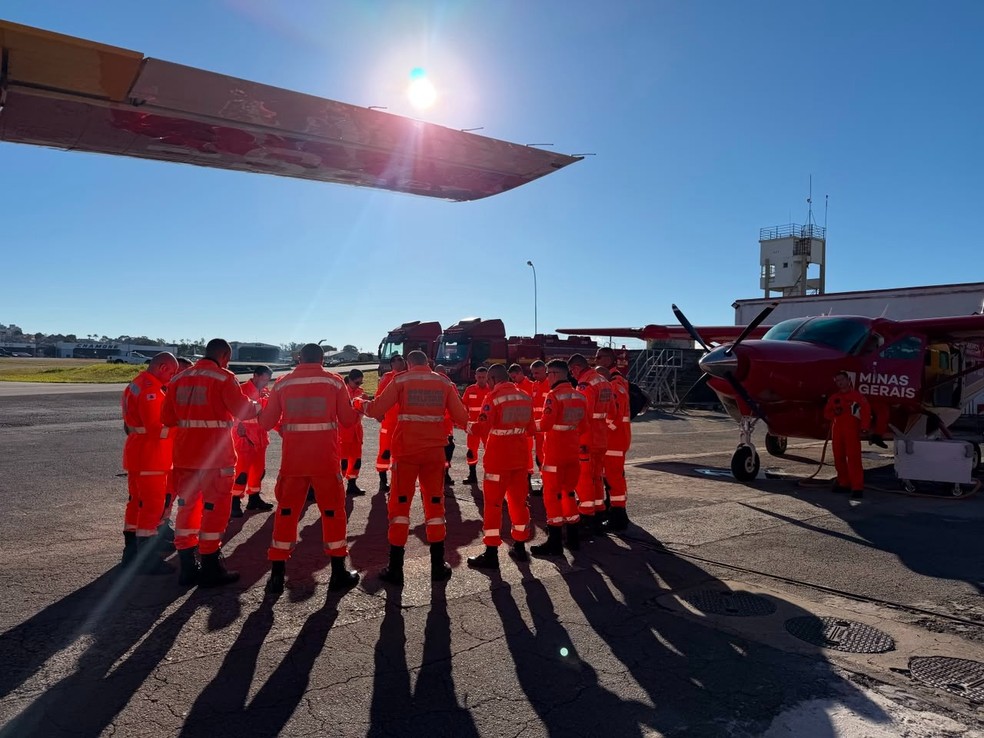Bombeiros de Minas vão à missão humanitária na Venezuela — Foto: Corpo de Bombeiros/Divulgação