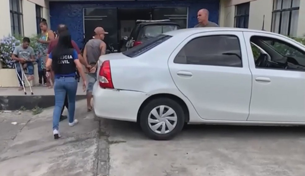 Um homem foi preso suspeito de matar o cunhado a tiros no interior da Bahia — Foto: Reprodução/TV Subaé