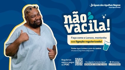 Águas das Agulhas Negras lança campanha “Não Vacila” com Sérgio Loroza