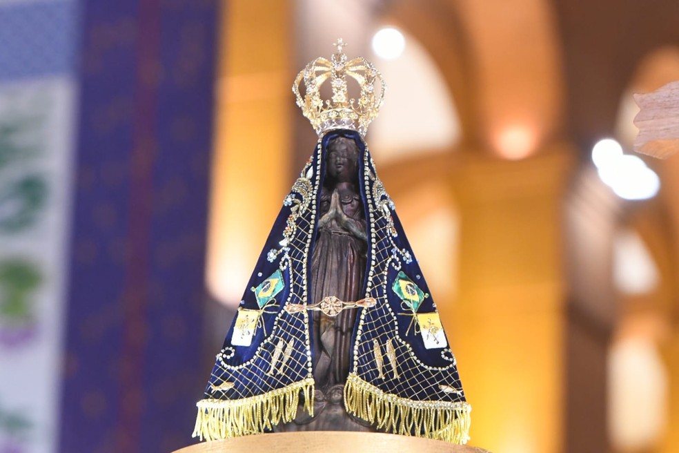 Nossa Senhora Aparecida é celebrada em 12 de outubro por fiéis — Foto: Thiago Leon/ Santuário Nacional de Aparecida