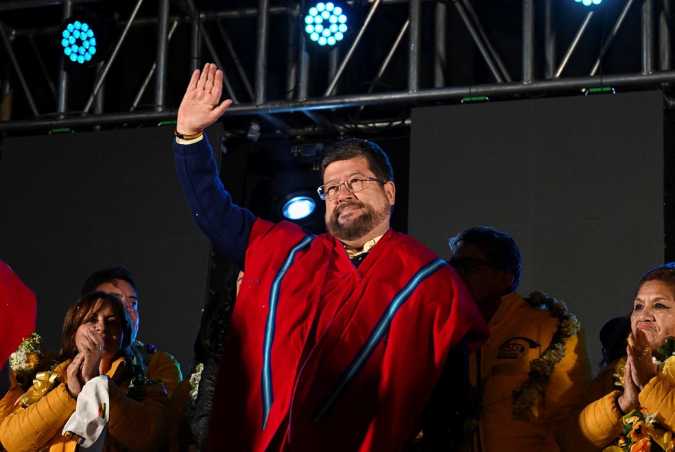 O ex-empresário e candidato opositor às eleições bolivianas Samuel Doria Medina, durante ato de campanha em La Paz, em 12 de agosto de 2025. — Foto: Claudia Morales/ Reuters