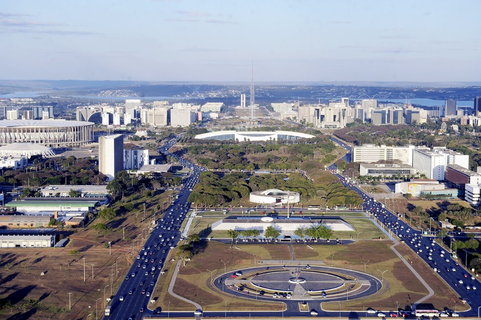 Vista aérea de Brasília — Foto: Ana Volpe/Agência Senado