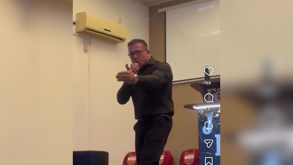 Alex Sandro Soares Zeca é pastor em igreja em Catanduva (SP) — Foto: Reprodução/Instagram