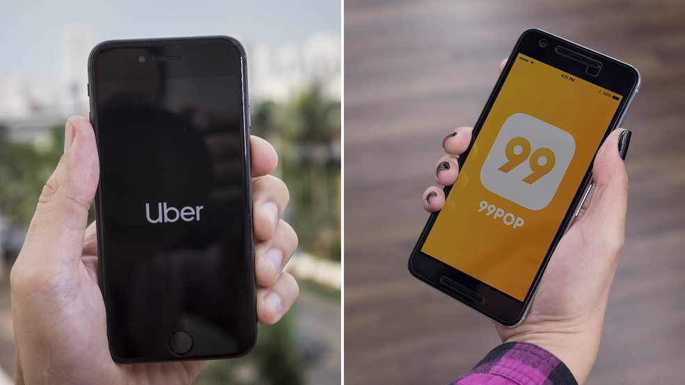 Uber e 99 — Foto: Divulgação