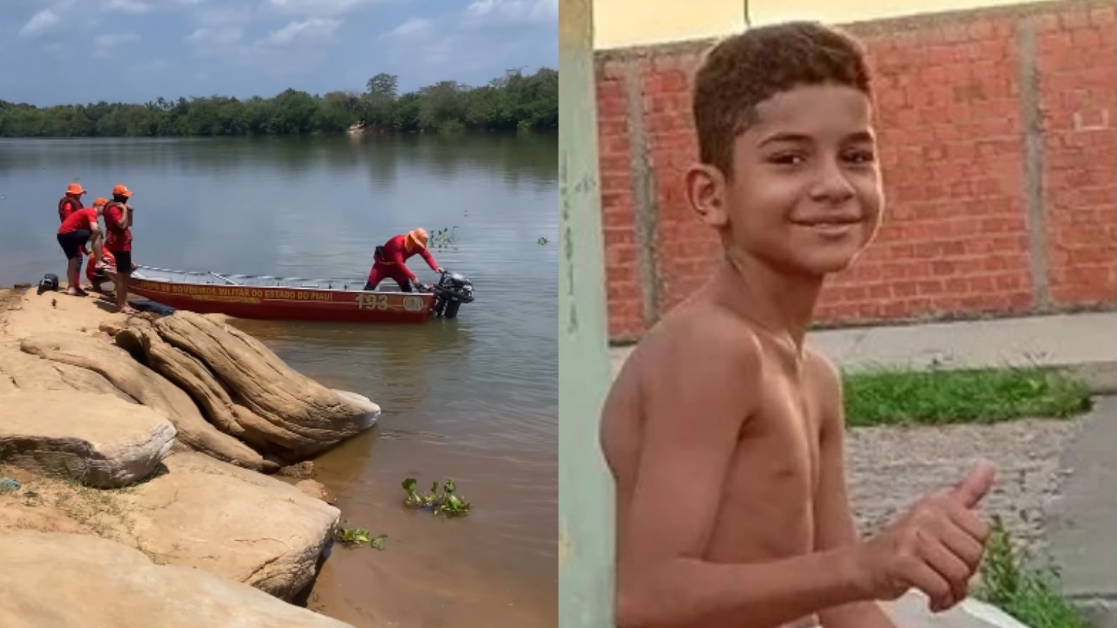 Criança de 10 anos é encontrada morta um dia após desaparecer no Rio Parnaíba, no Piauí