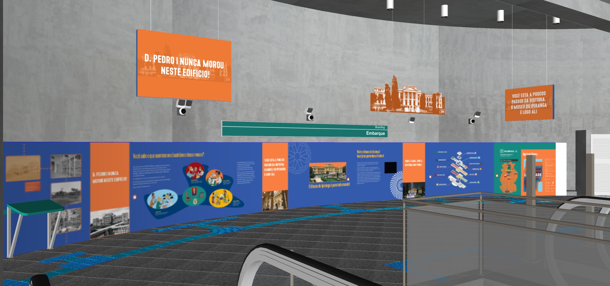 Museu do Ipiranga ocupa estação de metrô com exposição gratuita e provoca público: 'Dom Pedro I nunca morou aqui'