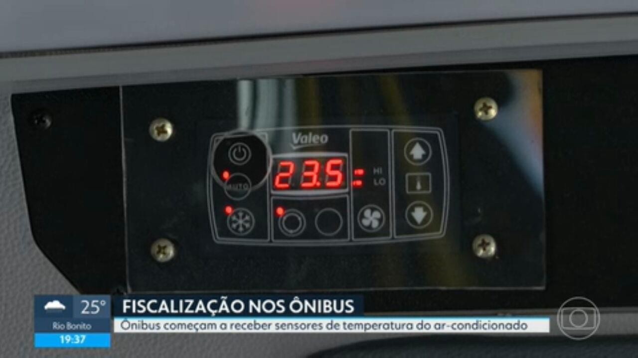 Ônibus do Rio recebem sensor para monitorar temperatura de ar-condicionado