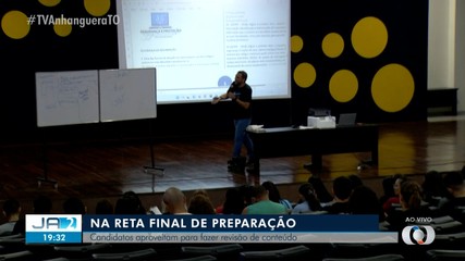 Candidatos que vão encarar concurso da Aleto fazem revisão de conteúdo
