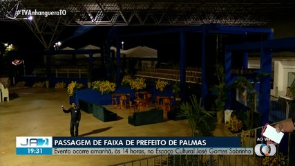 Veja detalhes da passagem de faixa de prefeito em Palmas nesta quarta (1º)