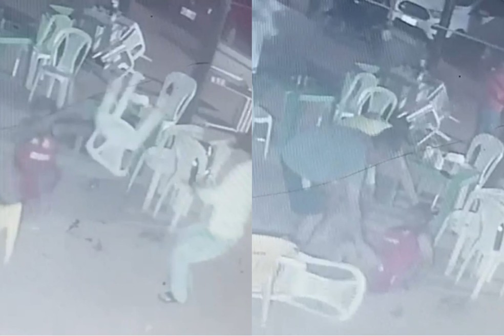 Dono de bar morto a tiros tenta se defender com cadeira na divisa entre PI e PE — Foto: Reprodução