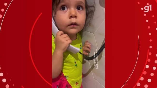 Menina de 3 anos conversa com porteiro para receber encomenda e vdeo viraliza