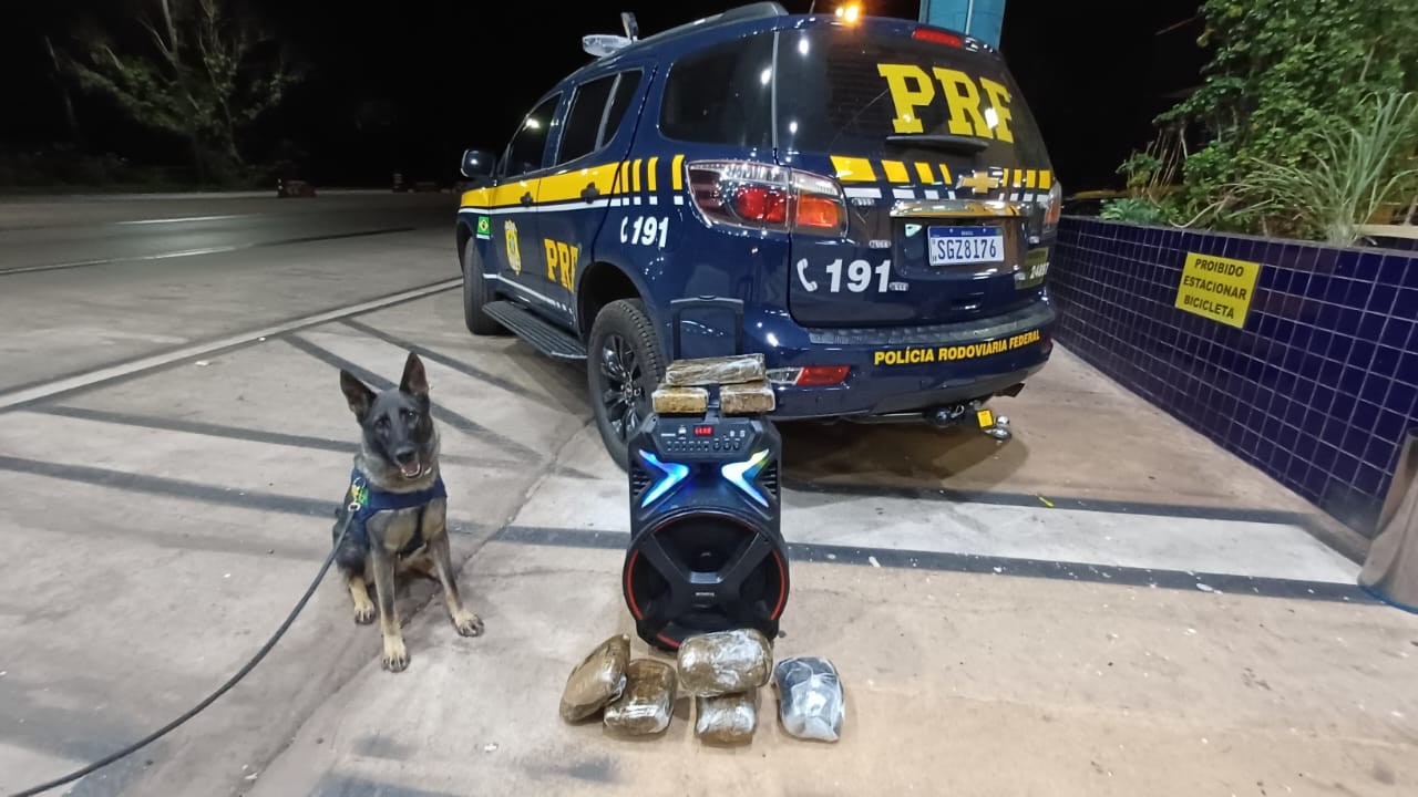 Passageira é presa com drogas escondidas dentro de caixa de som em ônibus de MT