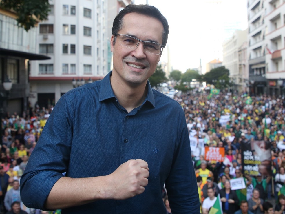 Deltan Dallagnol é pré-candidato à Prefeitura de Curitiba pelo Novo — Foto: Giuliano Gomes/ PR Press