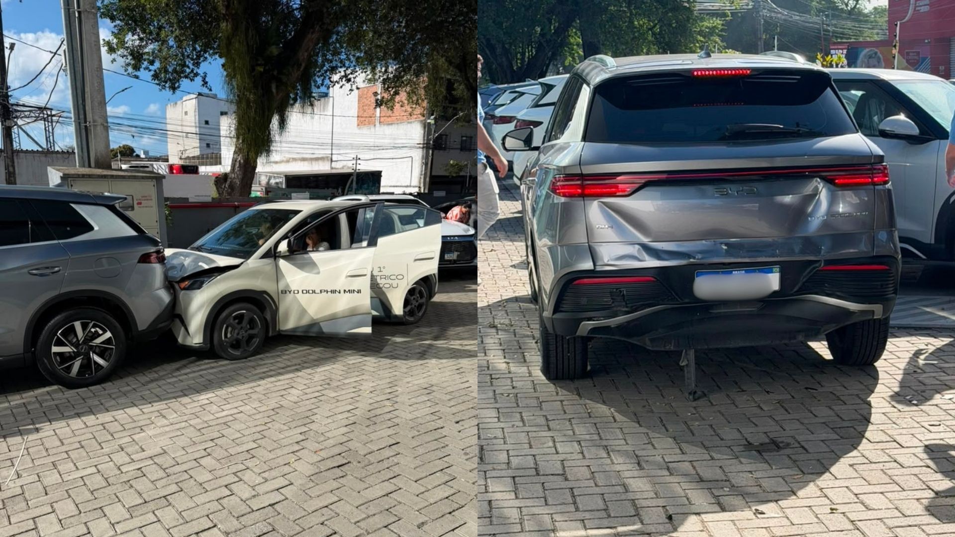 Motorista atropela mulher em test drive e danifica veículos em concessionária no Recife
