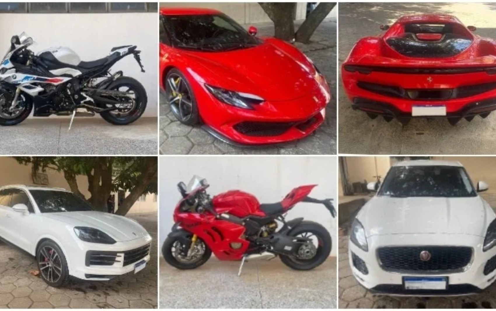 Ferrari, Porsche, Jaguar e motos de luxo são leiloados pelo Tribunal de Justiça de Goiás