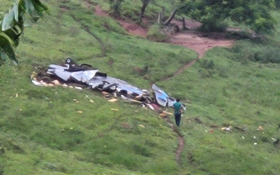 Avio cai em Itapeva, MG  Foto: Redes sociais
