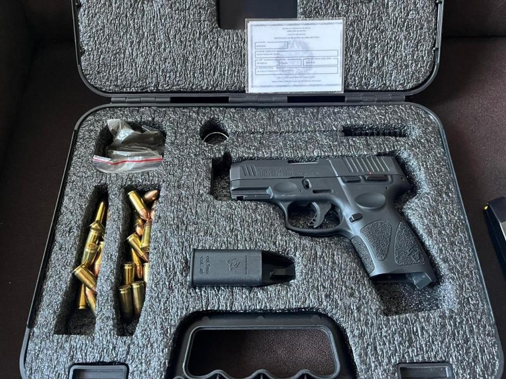 Material apreendido durante a operação — Foto: Polícia Civil