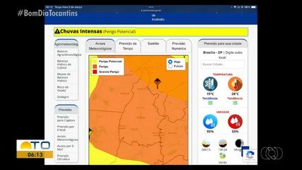 Chuvas ainda devem continuar em todo o Tocantins