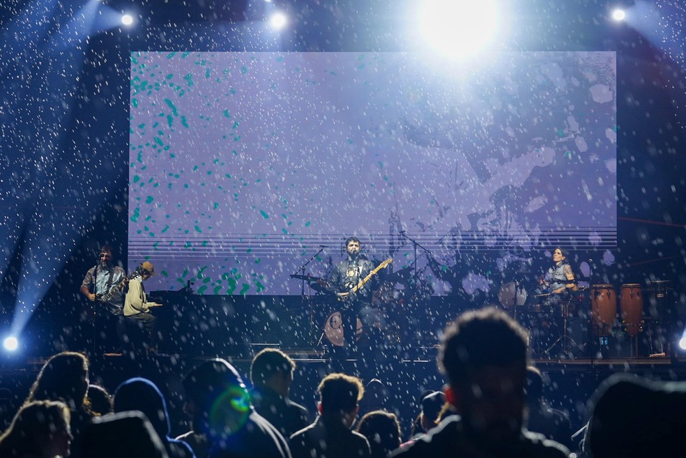 Fresno no palco do Rock Fest SBO — Foto: Antonio Trivelin/g1