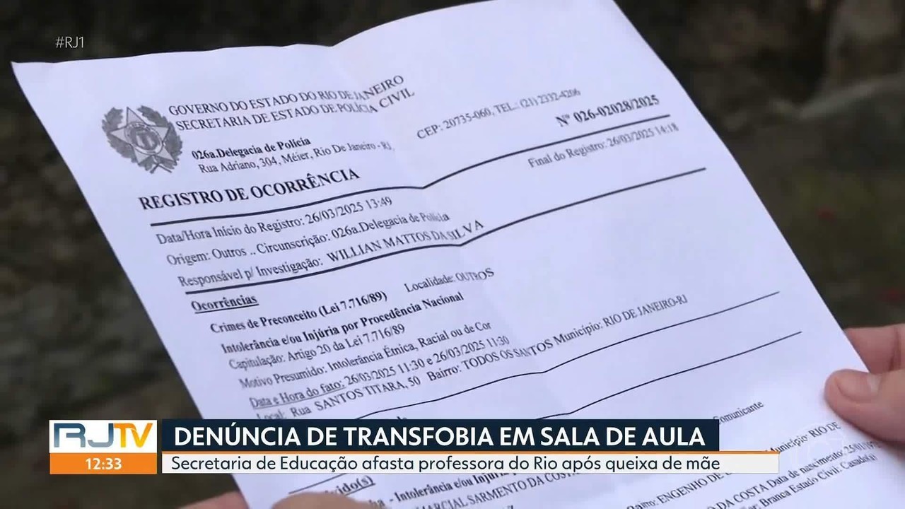 Professora é Afastada de Escola Municipal Após Família de Menina Trans de 13 Anos denúncias Preconceito no Rio | Rio de Janeiro