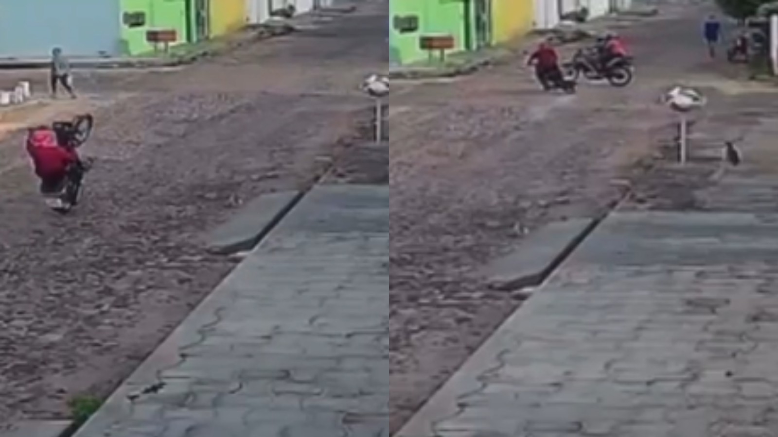 Jovem é indiciado por direção perigosa ao 'dar grau' em moto e ferir casal no litoral do Piauí; veja vídeo