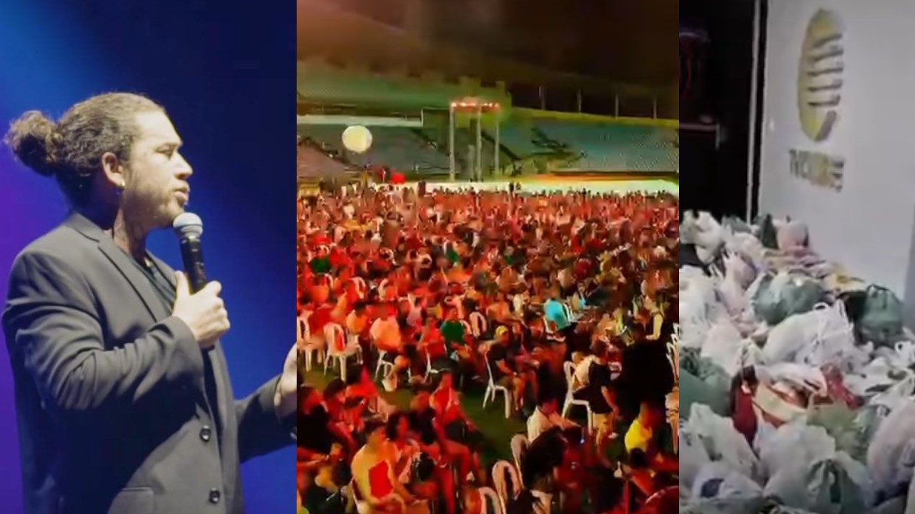 Prato Cheio: show de Whindersson Nunes arrecada mais de duas toneladas de alimento; veja como doar 