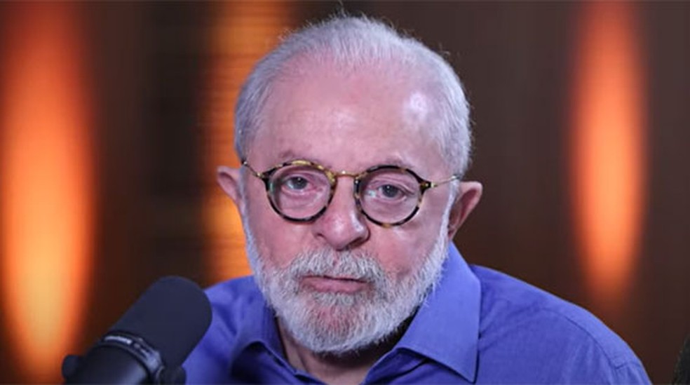 O presidente Lula durante participação no programa 'Conversa com o presidente' — Foto: Reprodução