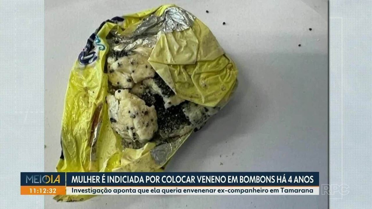 Mulher é indiciada pela polícia por colocar veneno de rato em bombons e oferecer ao ex-marido no Paraná