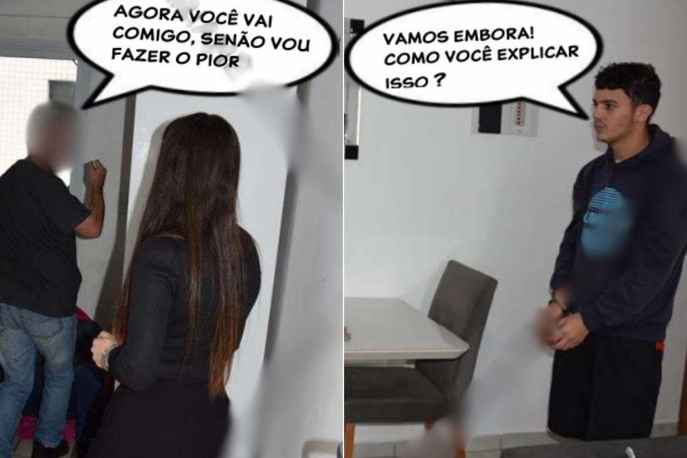 Laudo apontou que as versões de Mario Vitorino e Marcelly Peretto são contraditórias entre si — Foto: Laudo pericial