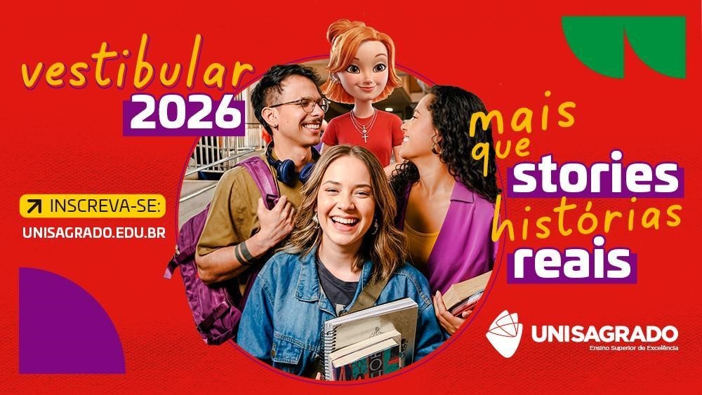 UNISAGRADO lança Vestibular 2026 com foco na experiência universitária real