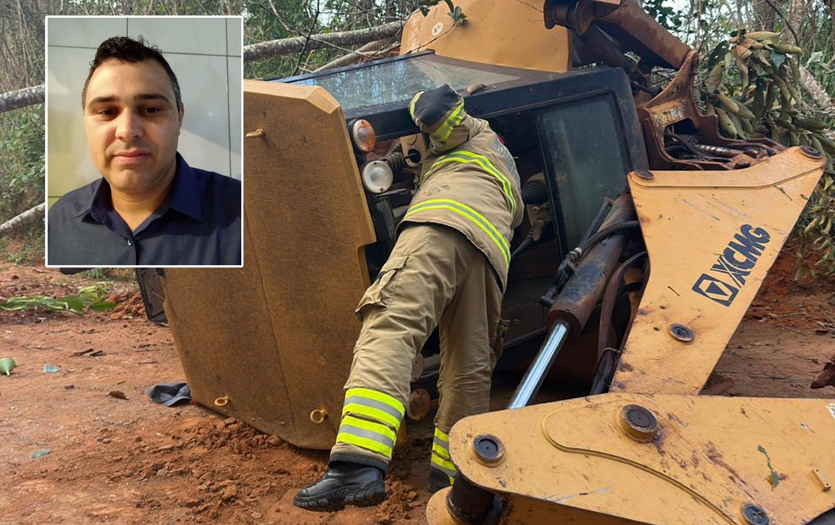 Trabalhador morre em acidente com retroescavadeira em Coqueiral