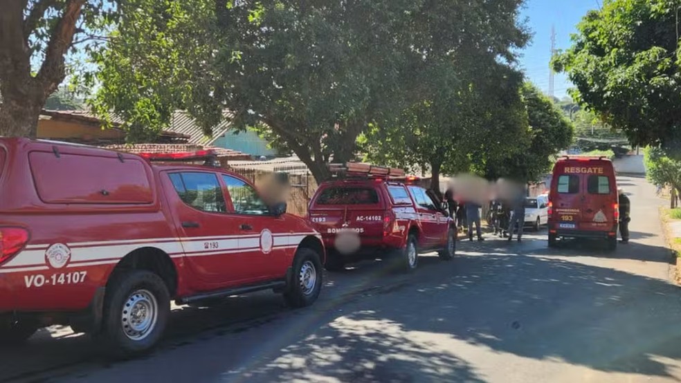 Princípio de incêndio causado por panela de pressão é controlado por equipes de resgate em Regente Feijó (SP) — Foto: Reprodução/Defesa Civil