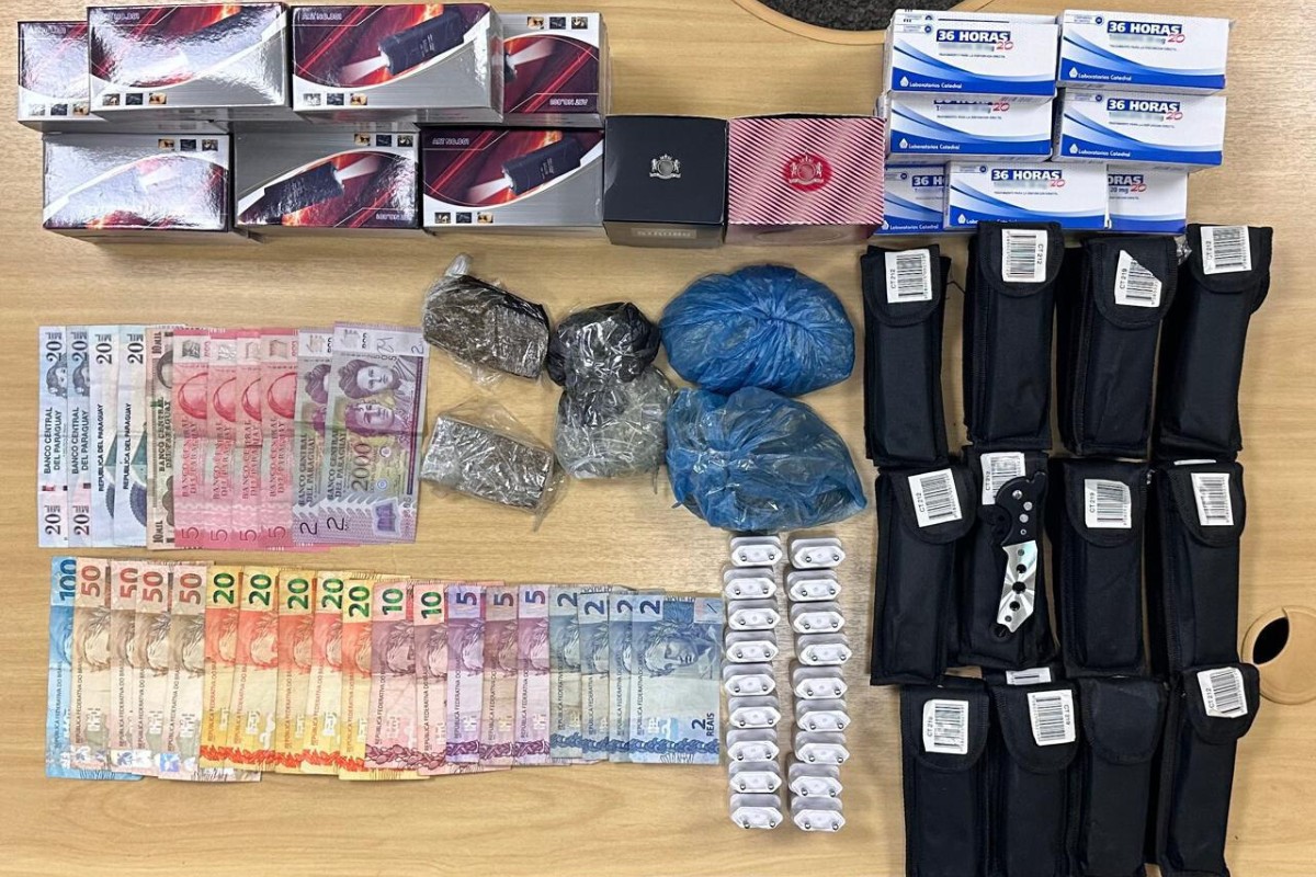 Máquinas de choque, droga e medicamentos para disfunção erétil são apreendidos com passageiro de ônibus no interior de SP