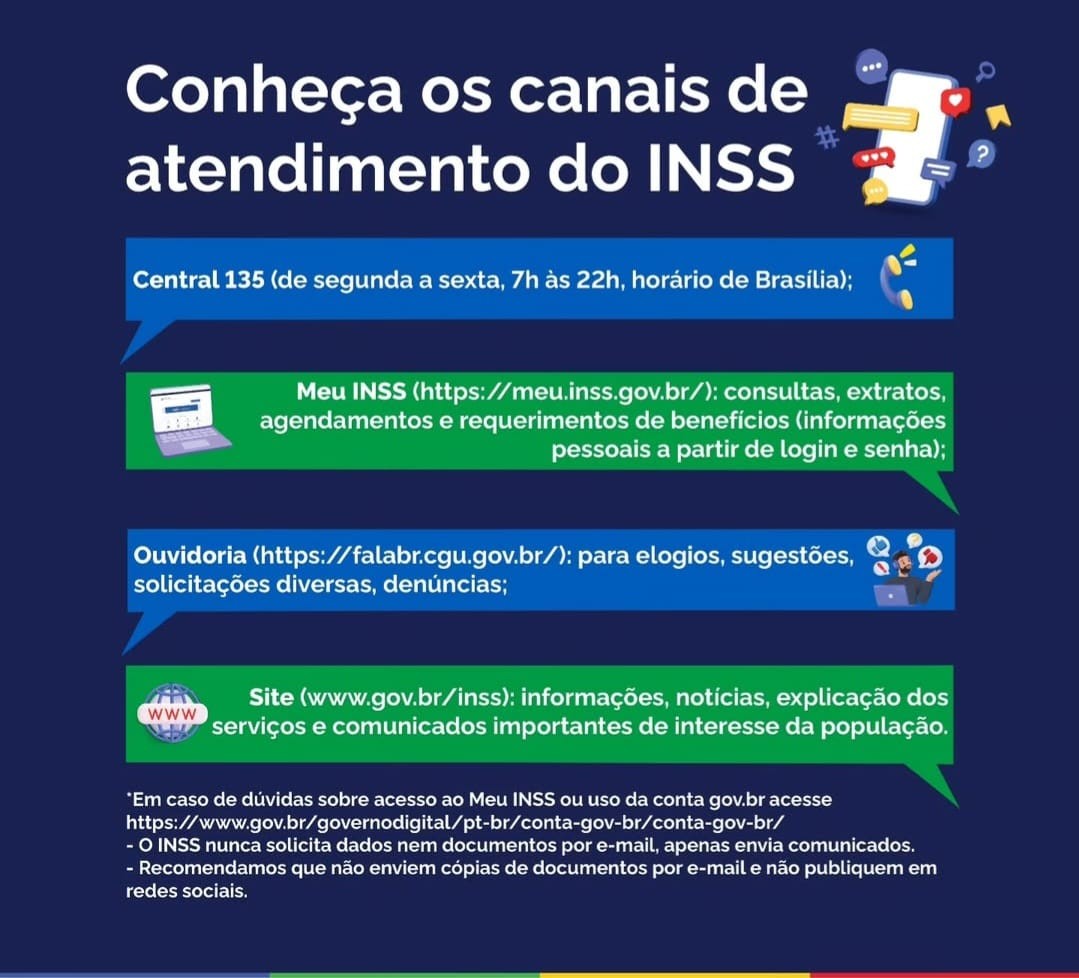 INSS esclarece que não recebe documentos por e-mail e redes sociais, e que não há concurso autorizado para 2025